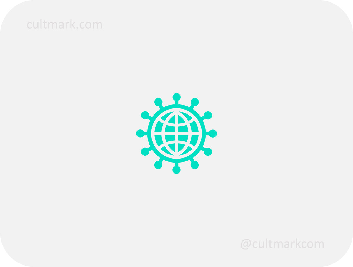 Globe logo. Virus logo