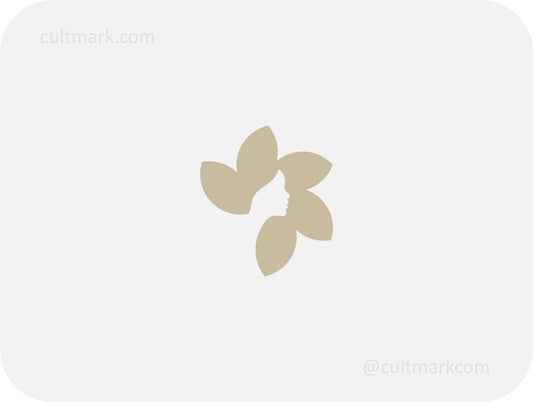 Woman leaves logo