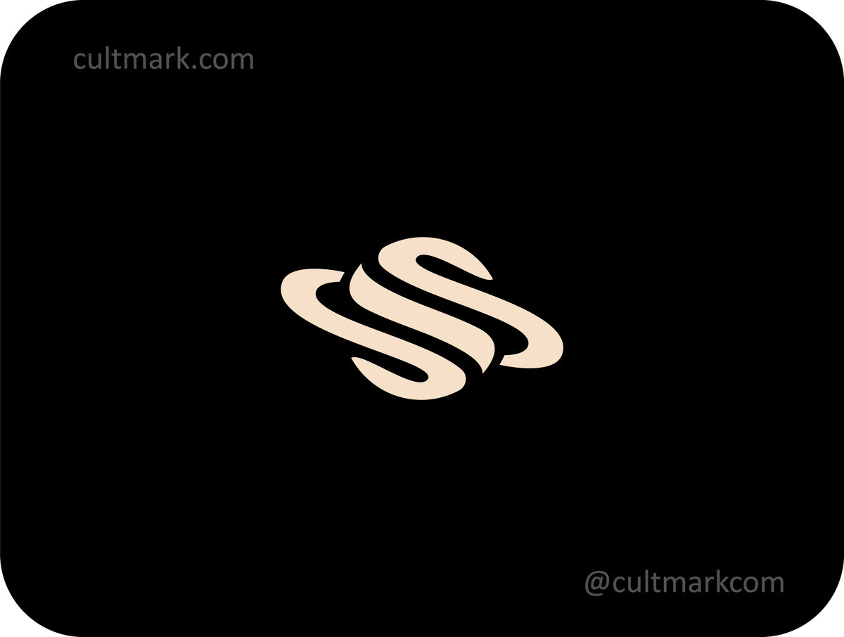 Planet logo. Letter S logo