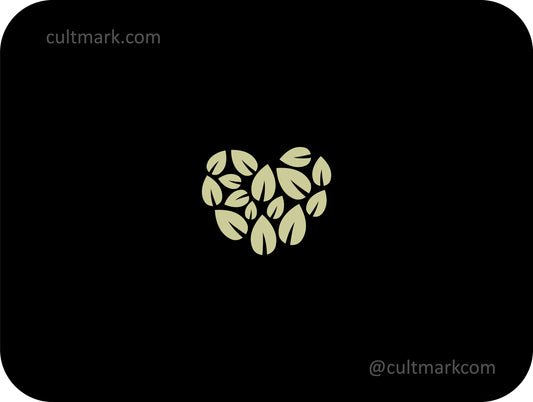Heart leaves logo