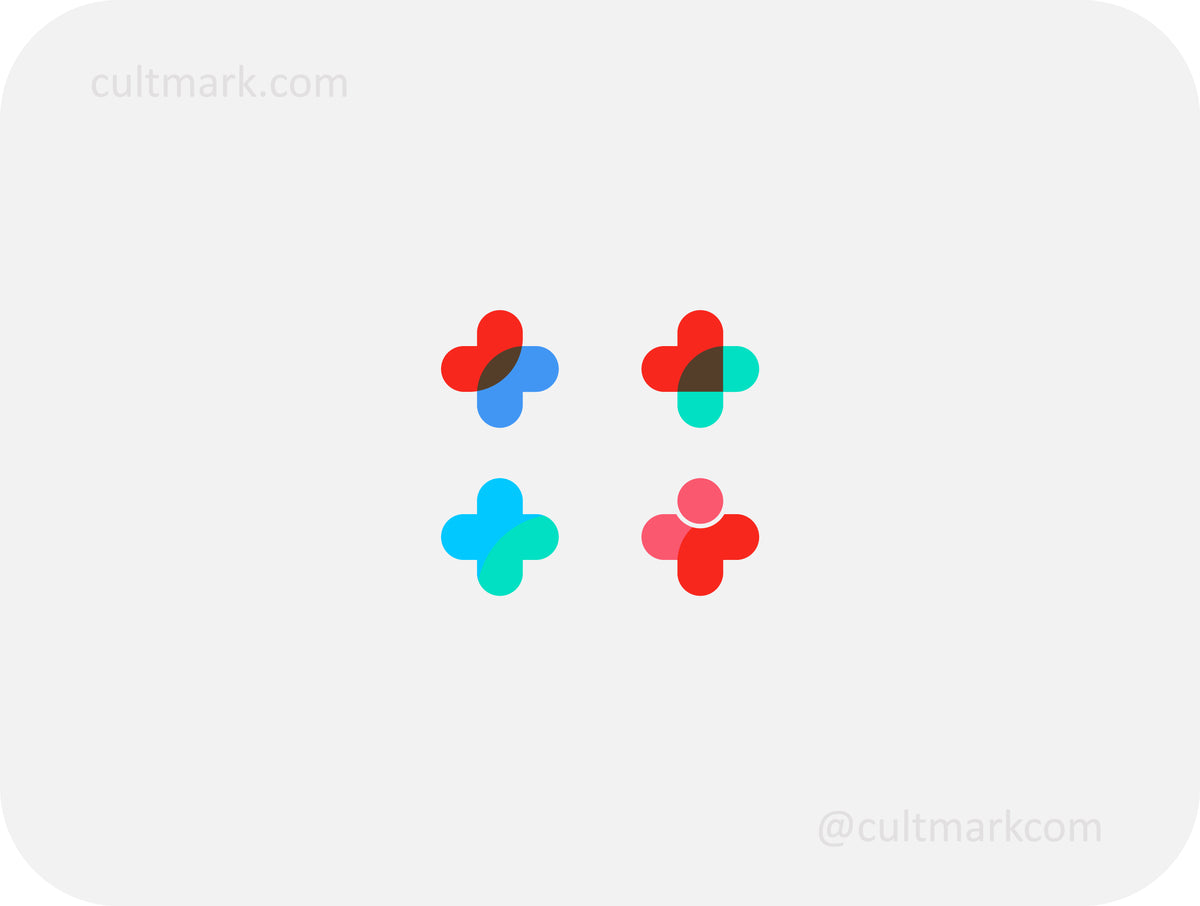 Crosses logo set